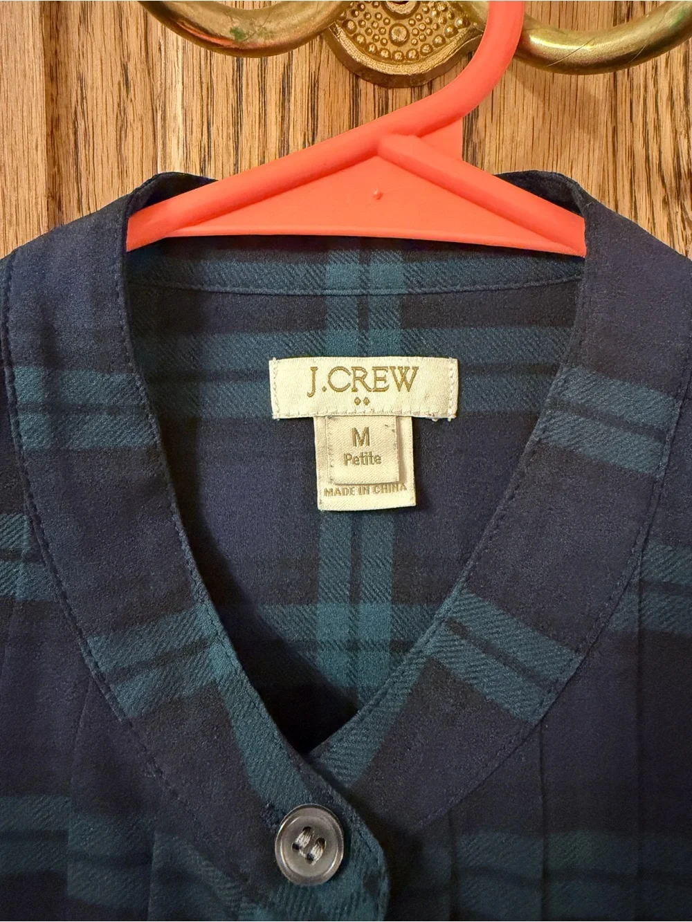 J. Crew lightweight plaid